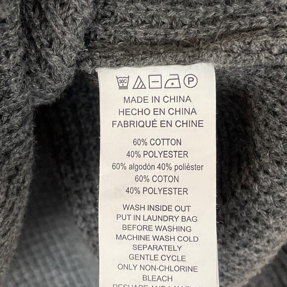 Michael Kors Pearl Heather Gray Turtleneck Round Hem Sweater Size Large - Picture 6 of 10